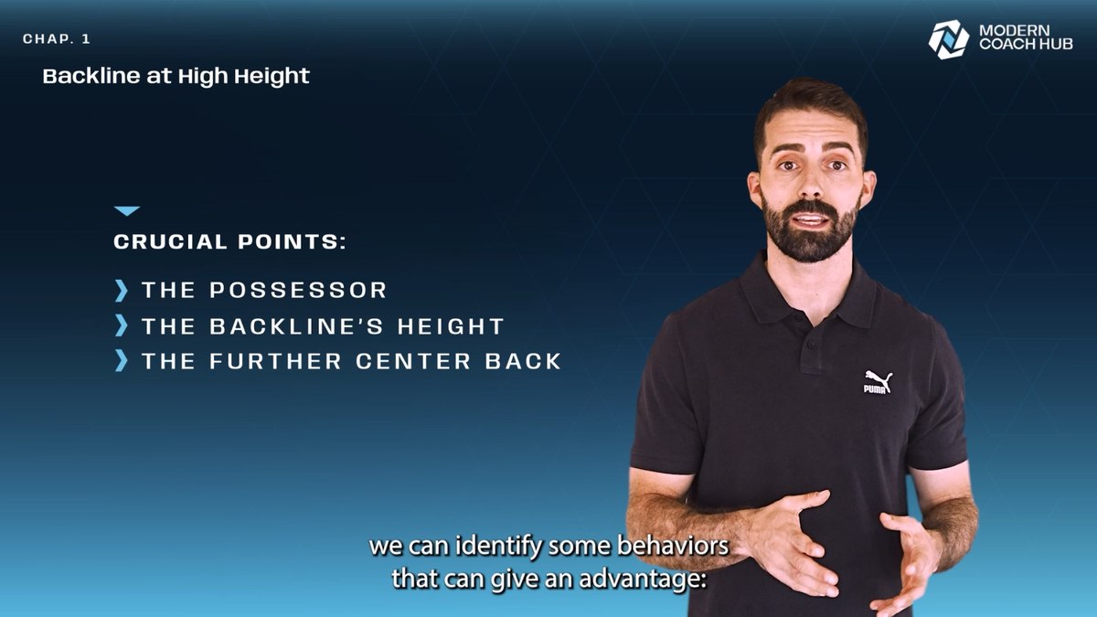 Lesson: Backline at high height — crucial points